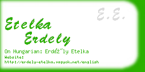 etelka erdely business card